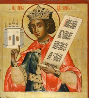 Wie König Salomon wirklich aussah, lässt sich wohl nie mehr feststellen. Hier eine Darstellung des Königs auf einer russischen Ikone. 