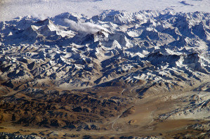Himalaya von der Internationalen Raumstation aus gesehen