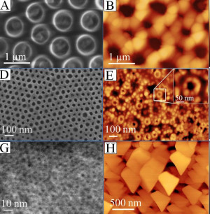 Poröse kristalline Quarzschichten: Unter dem Mikroskop sind die geordneten Strukturen der gezüchteten Quarzkristalle erkennbar