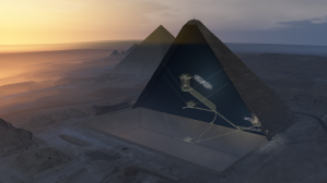 Myonen offenbaren eine bisher verborgene Kammer in der Cheops-Pyramide