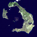 Santorin-Archipel im Mittelmeer: Die Inseln umringen die Caldera eines Supervulkans, der zuletzt etwa 3700 Jahren ausgebrochen ist