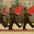 Marsch einer chinesischen Ehrengarde