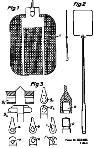 Fliegenklatsche (Darstellung aus der Patentanmeldung)