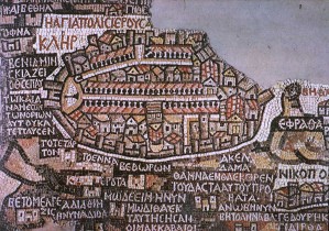 Die Mosaikkarte von Madaba aus der Mitte des 6. Jahrhunderts nach Christus ist möglicherweise der Schlüssel zu dem Rätsel um die riesige unterirdische Höhle im Jordan-Tal