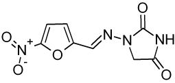 Molekülstruktur von Nitrofurantoin