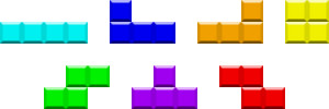 Die Bausteine des Computerspiel-Klassikers Tetris gilt es möglichst geschickt aufeinander zu platzieren