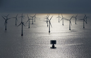 Offshore-Windpark Lillgrund im Öresund zwischen Malmö und Kopenhagen