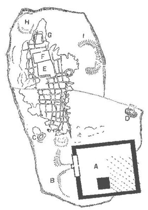 Plan der Stadt Naukratis
