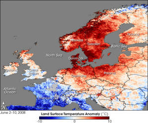 Hitzewelle in Europa im Juni 2008