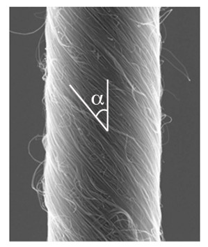 Garn aus verdrillten Nanoröhrchen