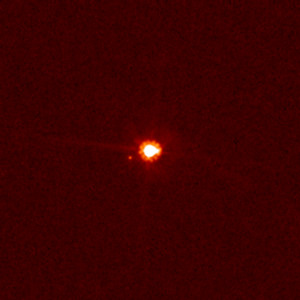 Hubble-Aufnahmen von Eris und seinem Mond Dysnomia