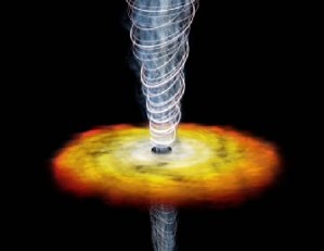 Gammastrahlen-Jet aus einem Schwarzen Loch