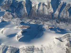Blick auf Grönlands Gletscher