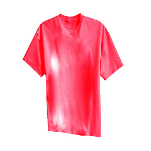 Allein die Farbe des T-Shirts verleiht der Trägerin unterschiedliche Wirkung.