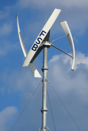 Kleinwindanlagen mit senkrechter Drehachse stellen einige Kilowatt Leistung bereit
