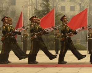 Marsch einer chinesischen Ehrengarde