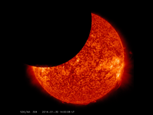 Sonnenfinsternis: So schob sich der Mond am 30. Januar 2014 vor die Sonne