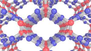 Strukturmodell einer neuen Kohlenstoffverbindung, die zugleich hart und elastisch ist. 