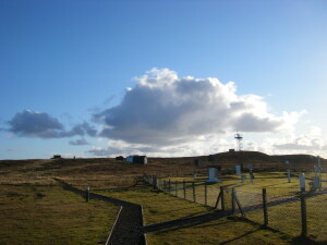 Die Wetterstation in Lerwick auf den Shetland-Inseln.