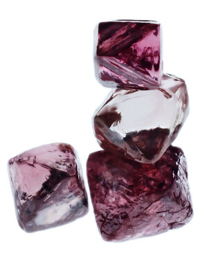 Einige rosa Diamanten aus der Argyle-Mine.