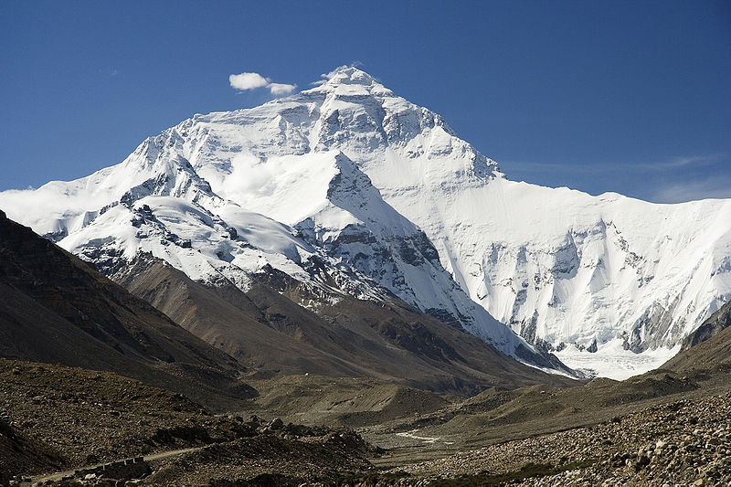 Bohrkerne aus dem Eis des Mount Everest