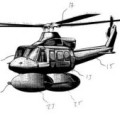 Technische Zeichnung des Helikopter-Airbags zum Patenantrag