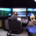 In einem Simulator prüften die Psychologen die Fahrleistung unter verschiedenen Bedingungen 