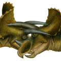 Rekontruktion eines Horn-Kampfes von Triceratops