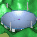Modell des 500-Meter Radioteleskops FAST