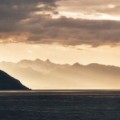 Polartag an einem Fjord