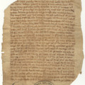 Predigt von Meister Eckhart auf Pergament, niedergelegt von einem unbekannten Schreiber
