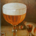 Bierglas als Postkartenmotiv (um 1900)