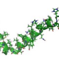 Molekülmodell von Amyloid-beta-42