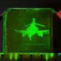 Holographisches Bild eines F4-Phantom-Kampfjets 