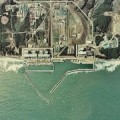 Luftaufnahme des Kernkraftwerks Fukushima aus dem Jahr 1975