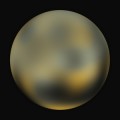 Rötlicher Zwergplanet Pluto