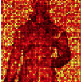 3D-Aufnahme aus der Ferne: Dieses Falschfarbenbild zeigt reflektierte Infrarotwellen, aus denen ein dreidimensionales Bild berechnet werden kann.