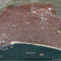 Engmaschiges Geophon-Netzwerk in Long Beach: Jedes Dreieck zeigt die Position eines Erdbebensensors.