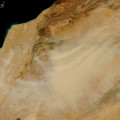 Sandsturm über der Westsahara: Im Erdzeitalter des Pleistozäns strömten durch diese Region mächtige Flüsse 