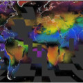 Grafische Darstellung der weltweiten Wolkendynamik