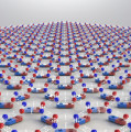 Spin-Eis: Areal von winzigen Nanomagneten, die in einer zweidimensionalen Schicht angeordnet sind (Grafik)