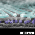 Nano-Lego: Unter dem Rasterelektronenmikroskop wird der filigrane Aufbau der komplexen, dreidimensionalen Nanostrukturen sichtbar.