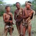 Einige Gruppen des Volks der San im südlichen Afrika betreiben noch heute die traditionelle Form der Ausdauerjagd.
