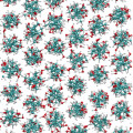 Simulation der molekularen Struktur der plastischen Kristallen.