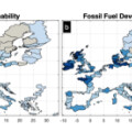 Je dunkler, desto höher ist das Flutrisiko an europäischen Küsten bei einem ansteigenden Meeresspiegel.