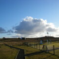 Die Wetterstation in Lerwick auf den Shetland-Inseln.